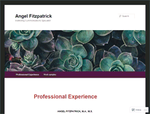 Tablet Screenshot of angelfitzpatrick.com